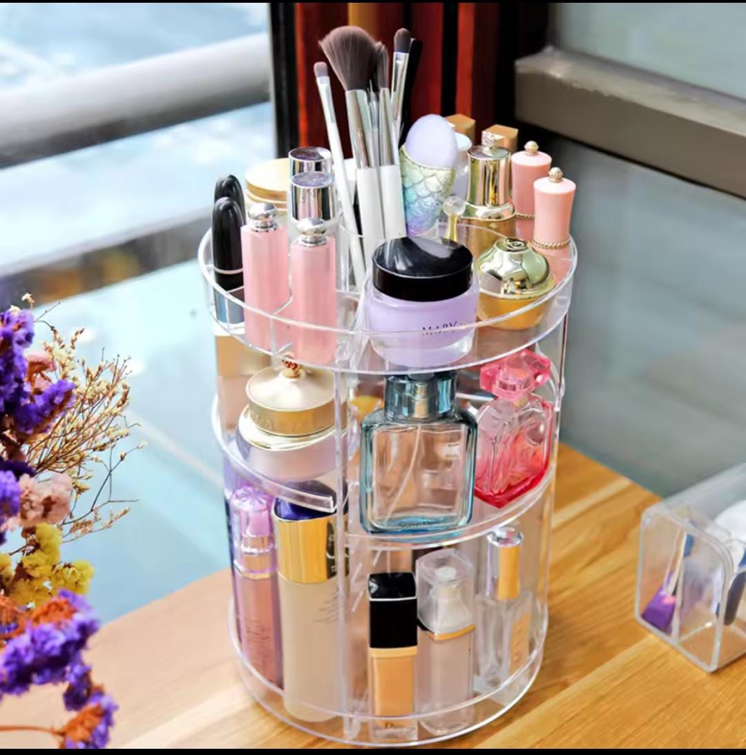 360° Rotating Makeup Organizer