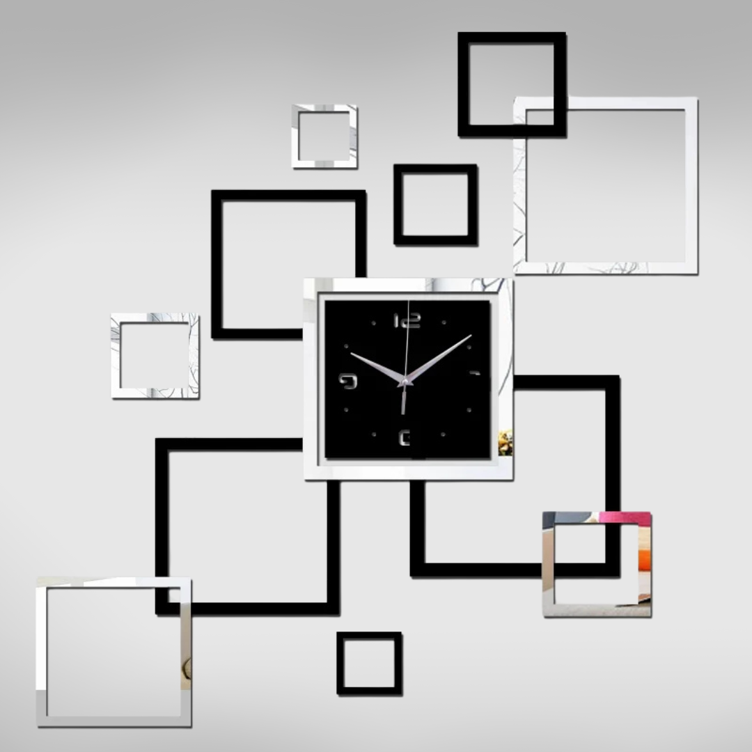 Modern Acrylic Wall Clock Frame Set