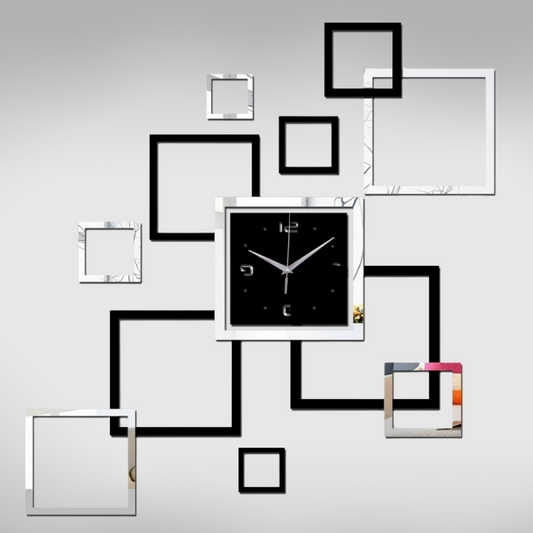 Modern Acrylic Wall Clock Frame Set