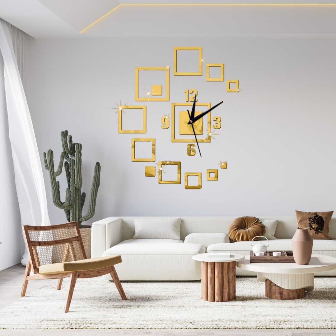 Modern Acrylic Wall Clock Frame Set