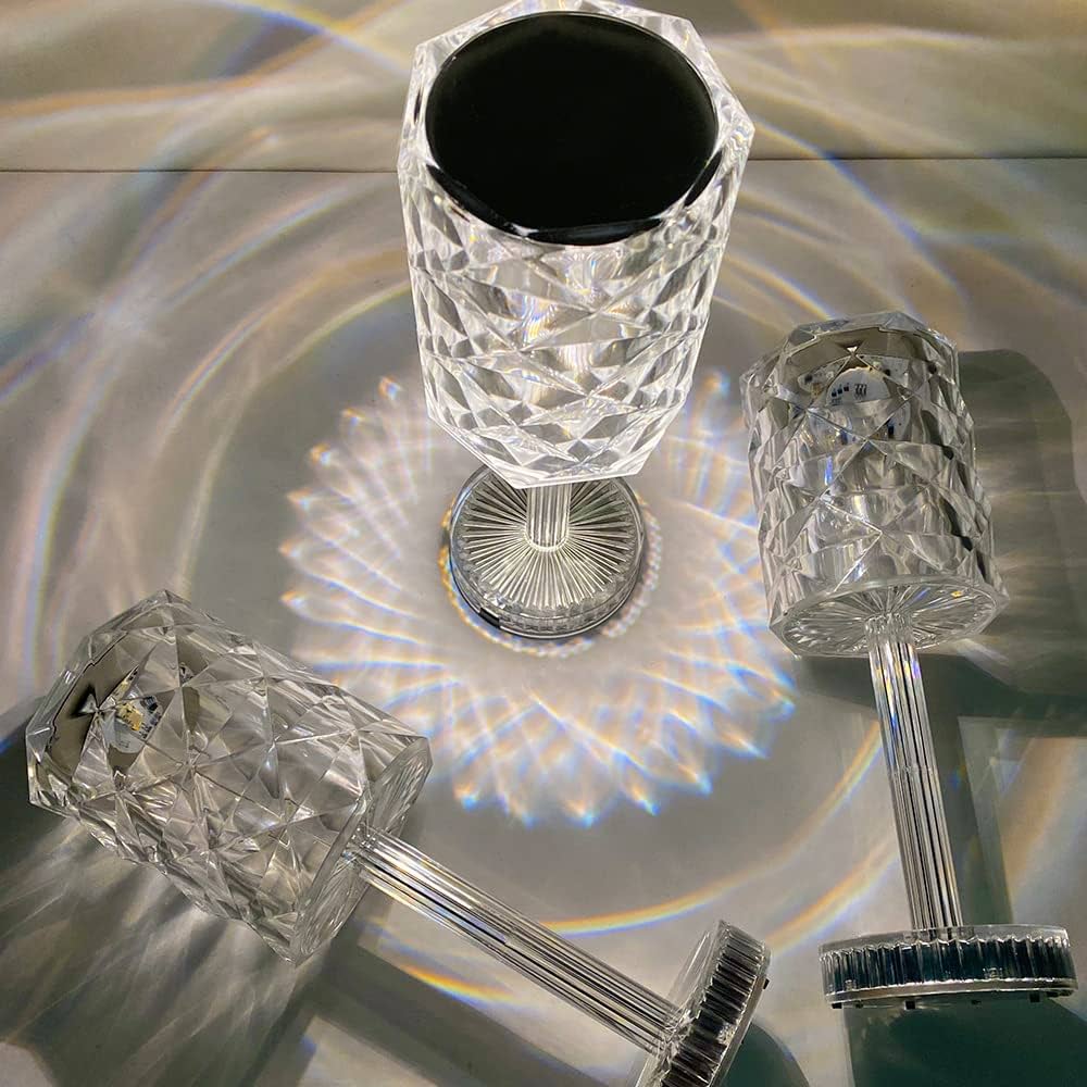 Diamond Crystal Stand Lamp - 16 Color Changing RGB Touch Lamp
