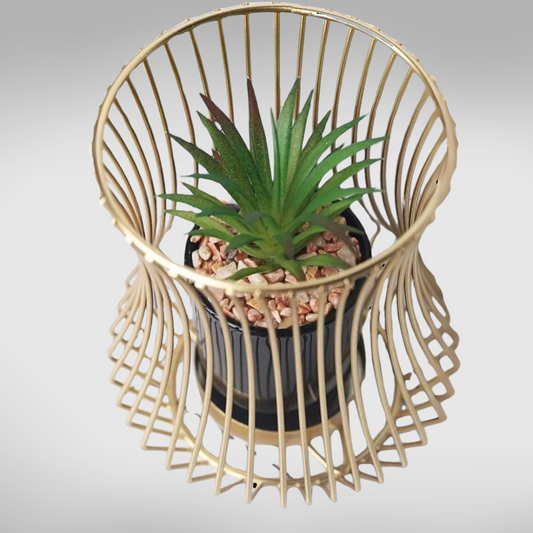 Metal Frame Succulent Planter