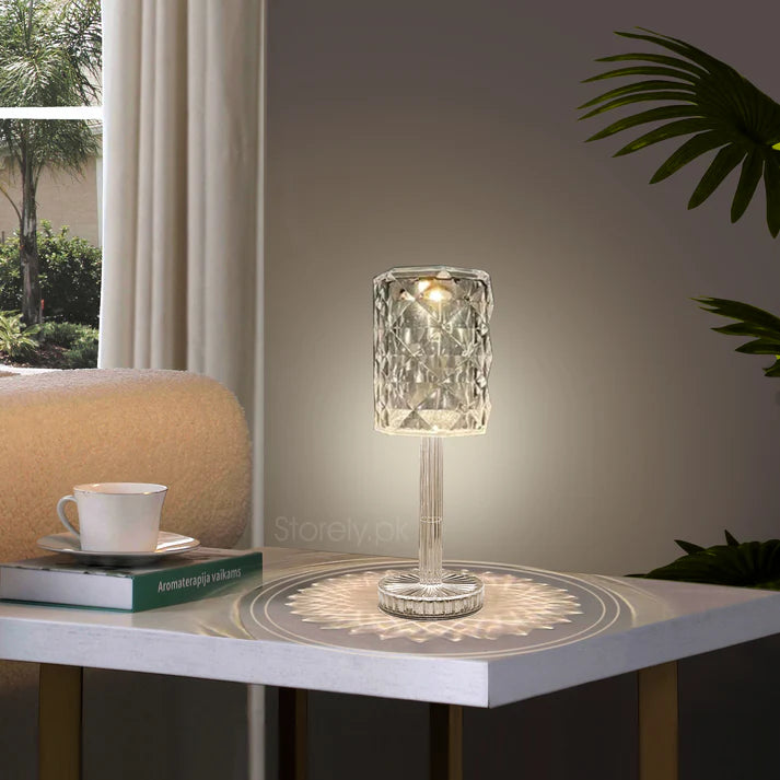 Diamond Crystal Stand Lamp - 16 Color Changing RGB Touch Lamp