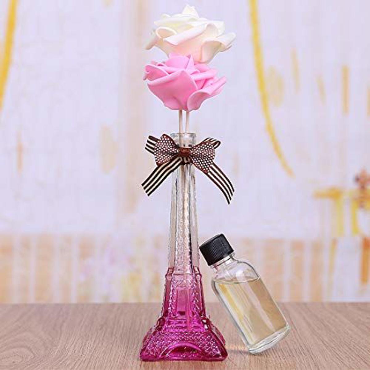 Eiffel Tower Flower Diffuser with Fragrance Bottle
