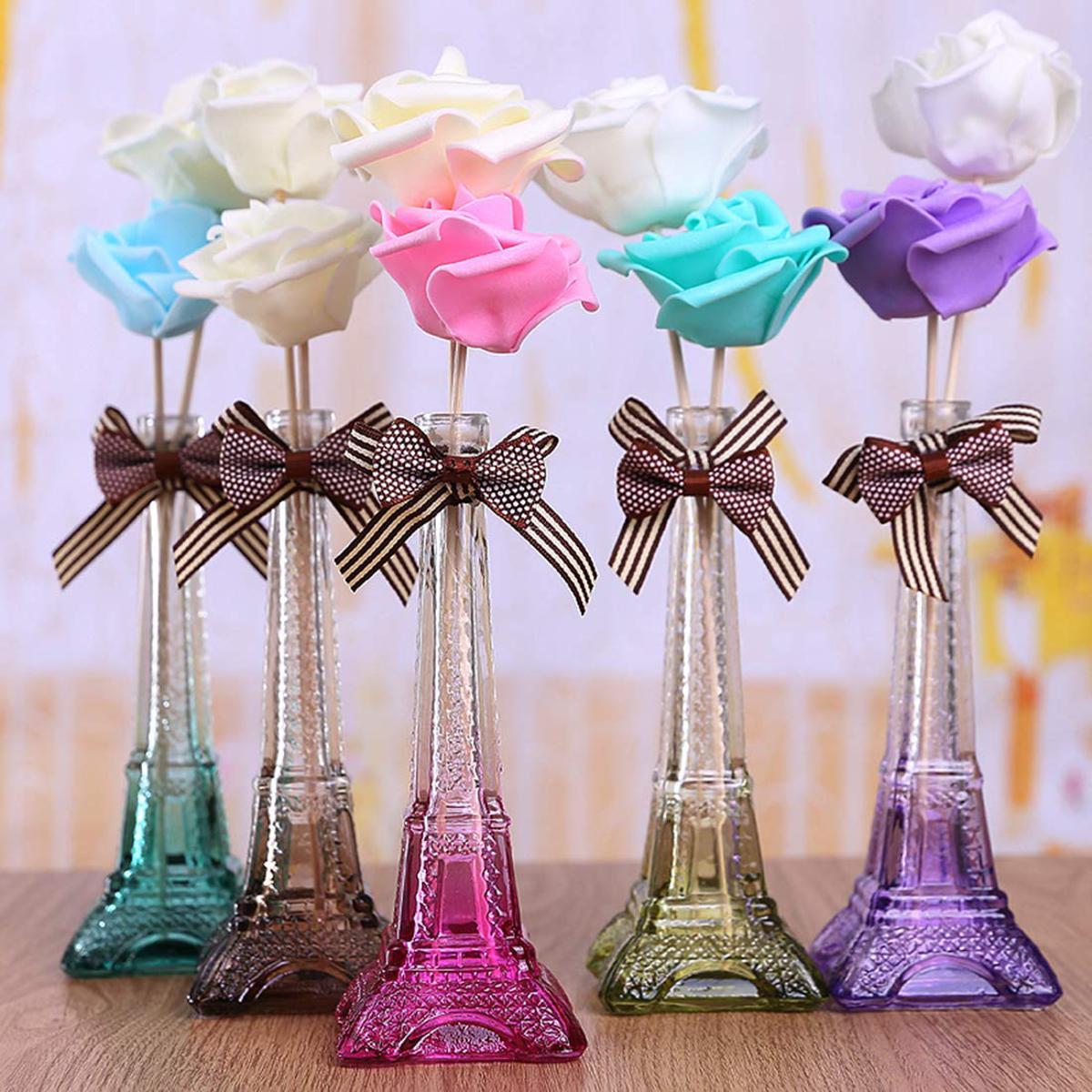 Eiffel Tower Flower Diffuser with Fragrance Bottle