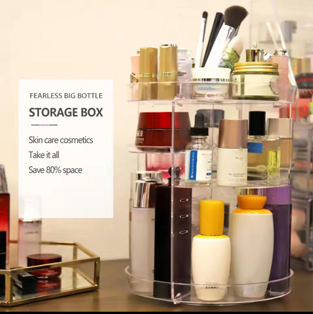360° Rotating Makeup Organizer
