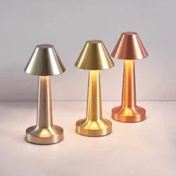 Retro Bar Table Lamp LED Desktop Night Light Rechargeable Touch Sensor